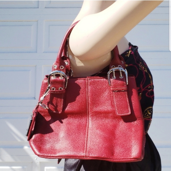 Tiganello Red Leather Purse - Picture 1 of 4